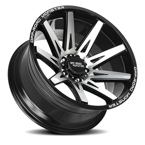 Off Road Monster Wheels M25 GBM Gloss Black | 20x10 -19mm | 6x139.7 | Truck/SUV Wheel