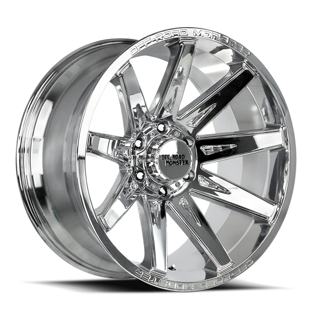 Off Road Monster Wheels M25 C Chrome | 22x12 -44mm | 6x139.7 | Truck/SUV Wheel