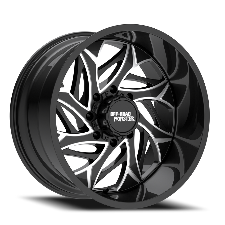 Off Road Monster M28 GBML 20x10 -19 Gloss Black & Milled