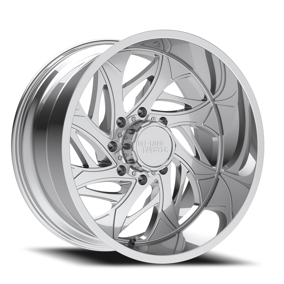Off Road Monster Wheels M28 Chrome | 20x10 -19mm | 5x139.7/5x150 | Truck/SUV Wheel