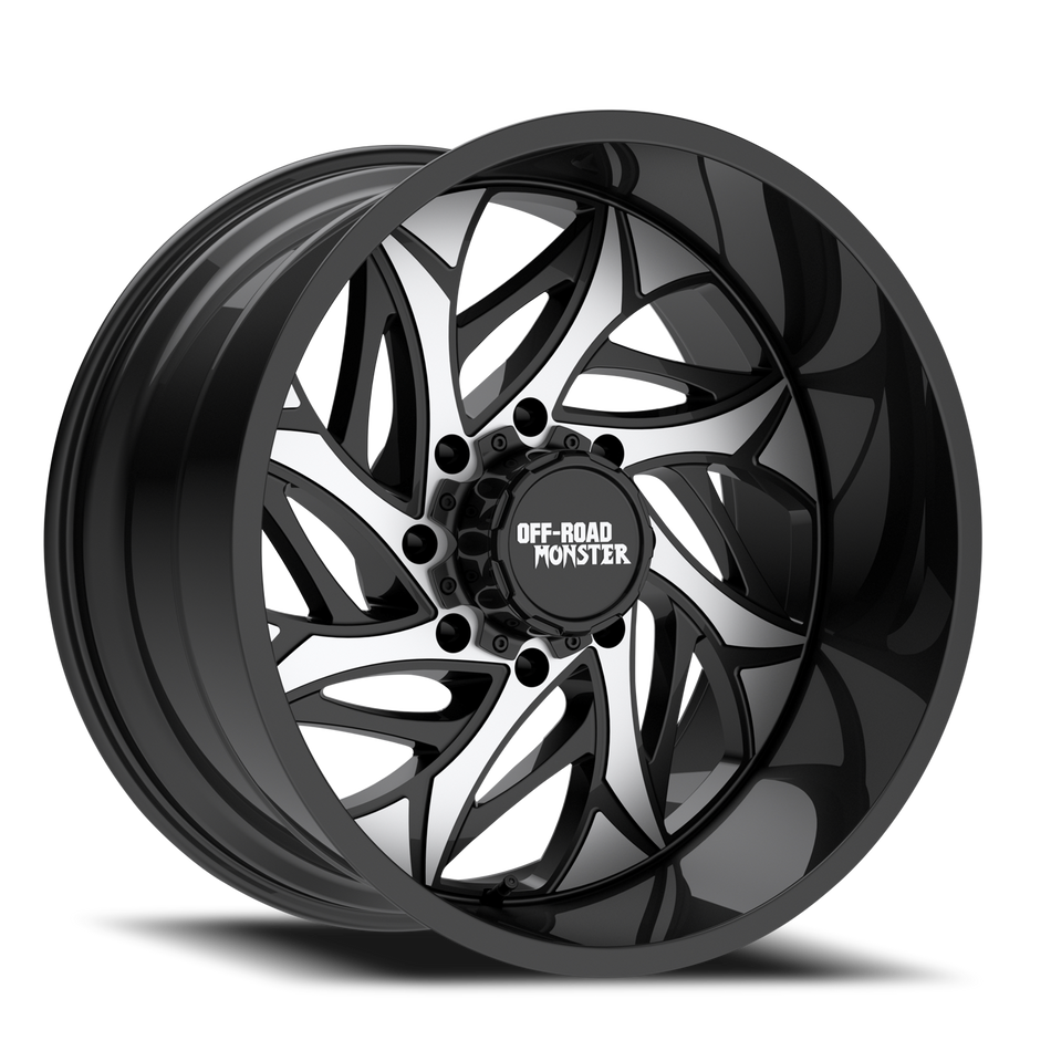 Off Road Monster Wheels M28 GBM Gloss Black | 20x10 -19mm | 5x139.7/5x150 | Truck/SUV Wheel