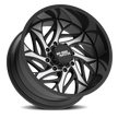 Off Road Monster Wheels M28 GBM Gloss Black | 22x12 -44mm | 8x165.1 | HD Truck Wheel