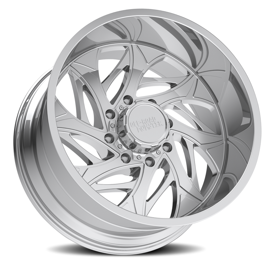 Off Road Monster M28 C Chrome | 24x14 -44mm | 5x127 & 5x139.7 Dual-Drilled
