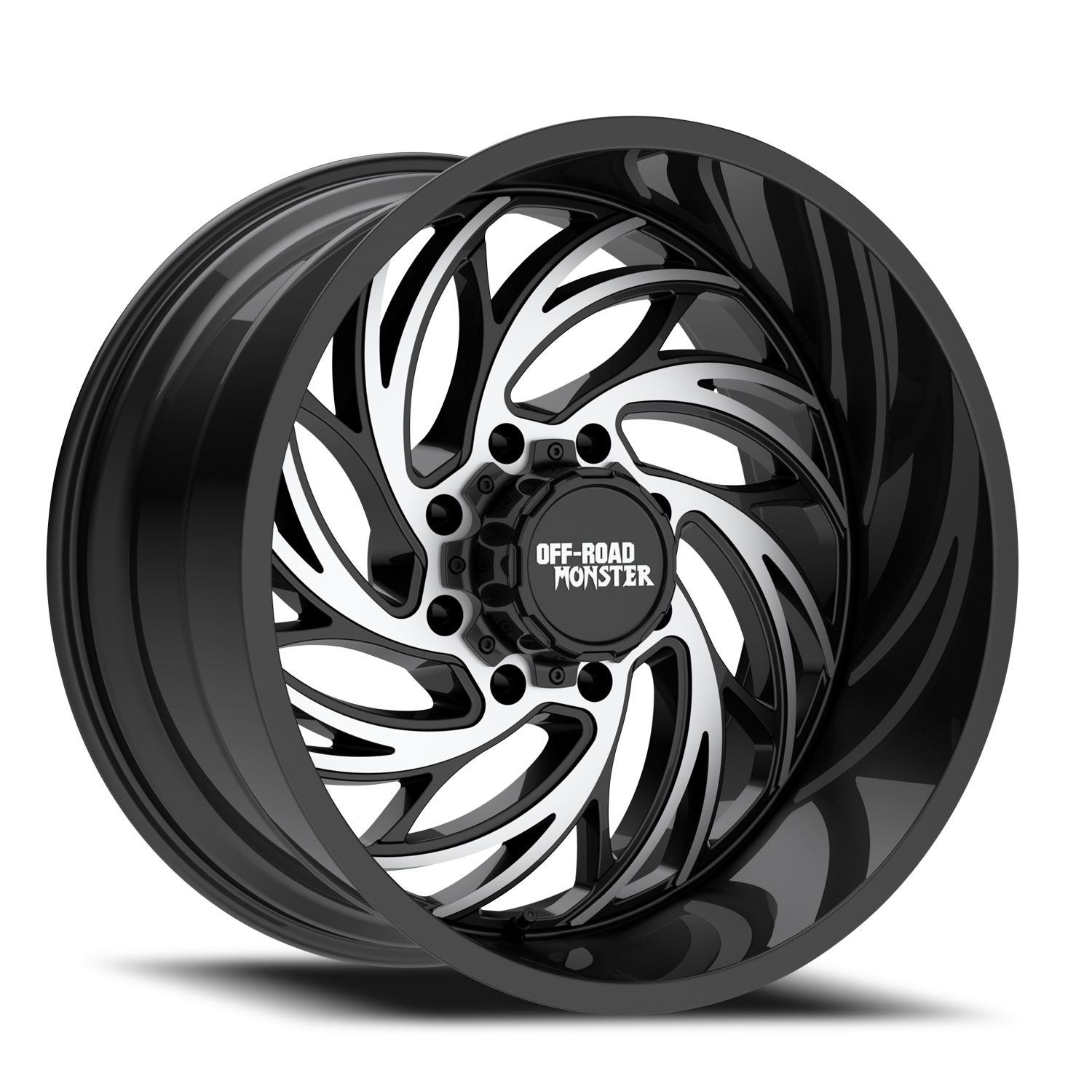 Off Road Monster Wheels M29 GBM Gloss Black | 20x10 -19mm | 8x170 | 1999–2026 Ford F-250/F-350 Super Duty
