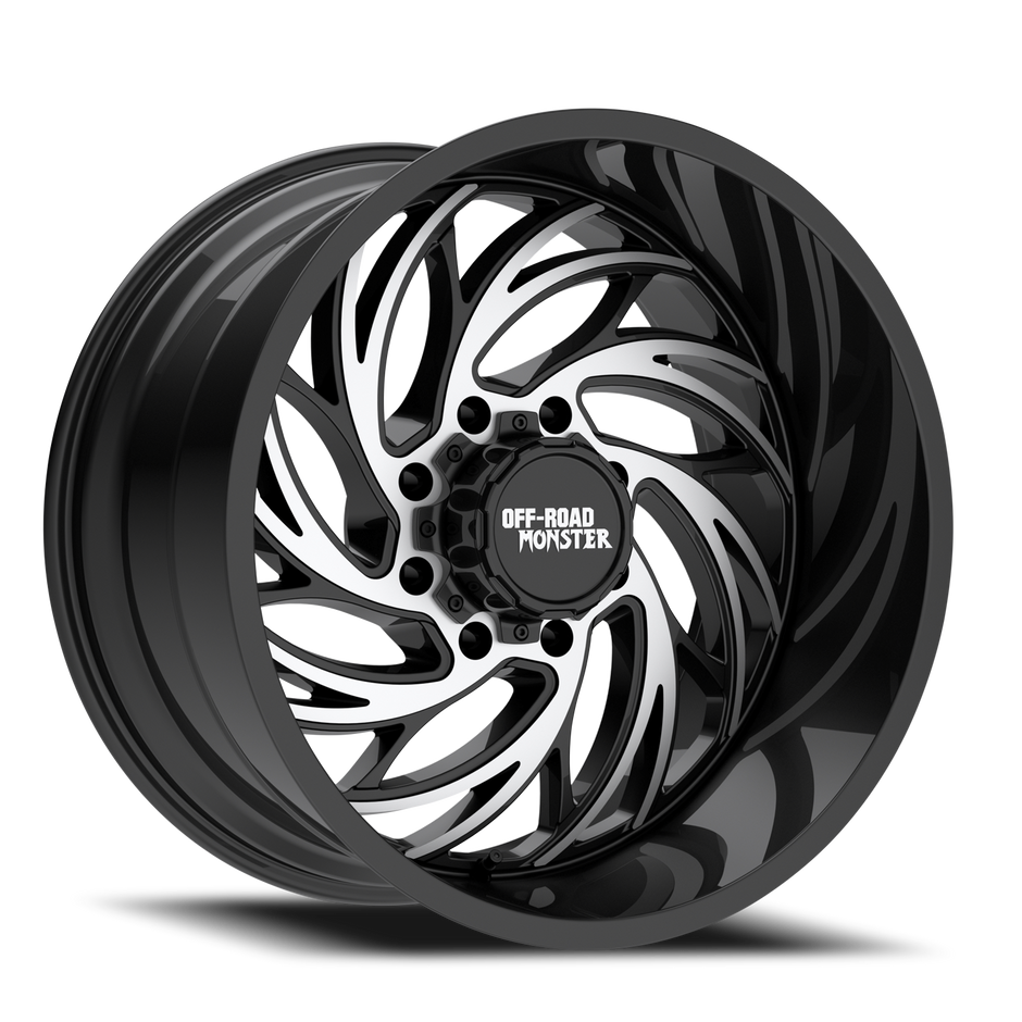 Off Road Monster Wheels M29 GBM Gloss Black | 22x12 -44mm | 8x170 | 1999–2026 Ford F-250/F-350 Super Duty