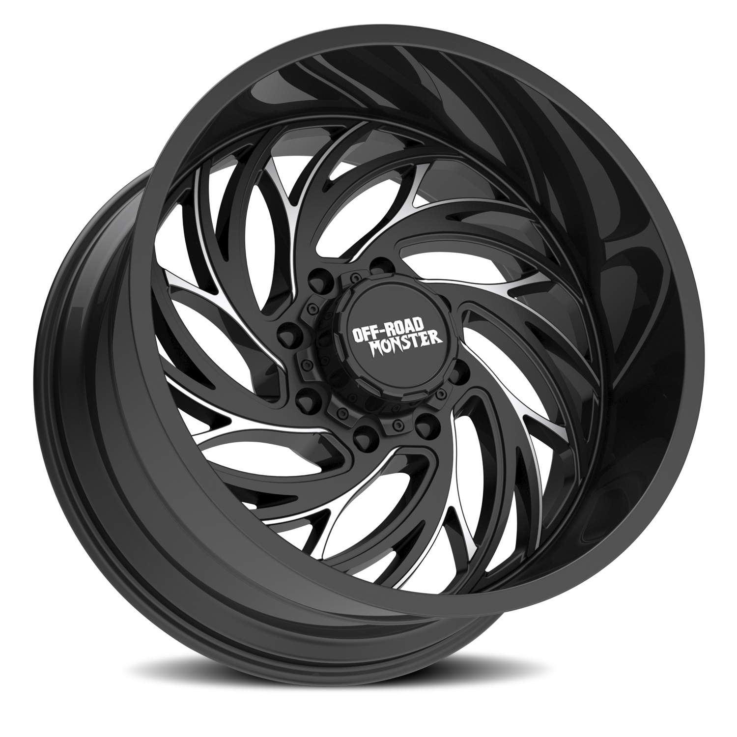 Off Road Monster Wheels M29 GBML Gloss Black | 22x12 -44mm | 8x170 | 1999–2026 Ford F-250/F-350 Super Duty