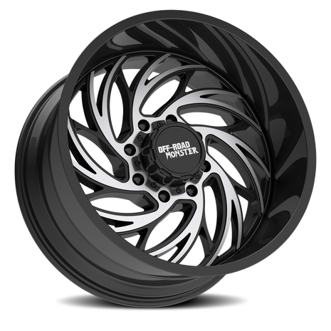 Off Road Monster Wheels M29 GBM Gloss Black | 24x14 -76mm | 8x165.1 | HD Truck Wheel