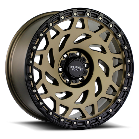 Off Road Monster Wheels M50 BZBR Bronze/Black Ring | 20x9.5 -12mm | 6x135 | 2004–2026 Ford F-150 & Expedition