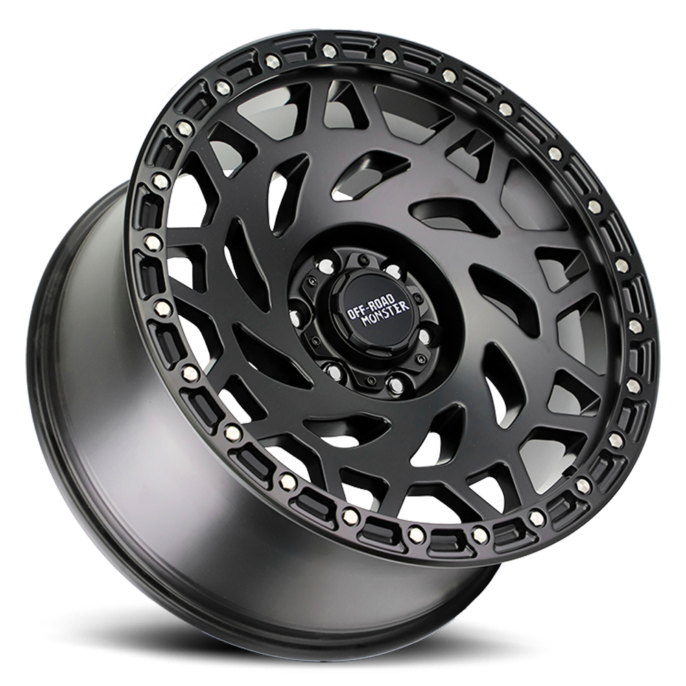 Off Road Monster Wheels M50 GBBR Gloss Black/Black Ring | 20x9.5 -12mm | 6x135 | 2004–2026 Ford F-150 & Expedition