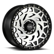 Off Road Monster Wheels M50 GBMBR Gloss Black/Black Ring | 20x9.5 -12mm | 6x139.7 | Truck/SUV Wheel