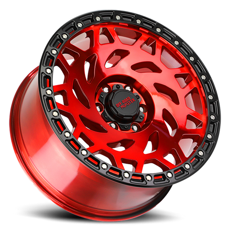 Off Road Monster Wheels M50 RBR Candy Red/Black Ring | 20x9.5 -12mm | 6x139.7 | Truck/SUV Wheel
