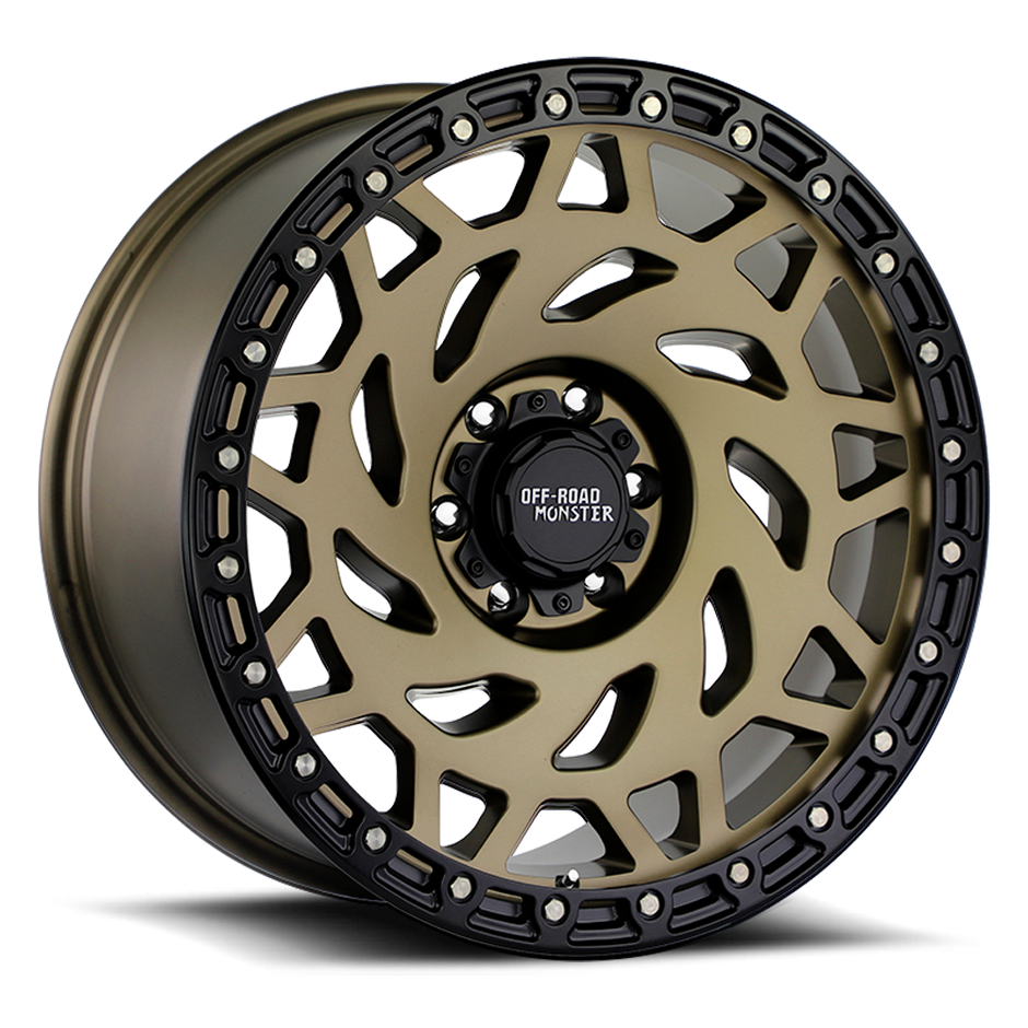 Off Road Monster Wheels M50 BZBR Bronze/Black Ring | 17x9 0mm | 5x150 | Toyota Tundra/Sequoia/Land Cruiser