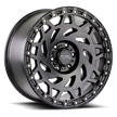 Off Road Monster Wheels M50 GBBR Gloss Black/Black Ring | 17x9 0mm | 5x150 | Toyota Tundra/Sequoia/Land Cruiser