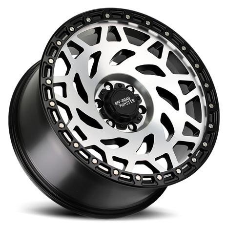 Off Road Monster Wheels M50 GBMBR Gloss Black/Black Ring | 17x9 0mm | 5x150 | Toyota Tundra/Sequoia/Land Cruiser