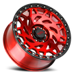 Off Road Monster Wheels M50 RBR Candy Red/Black Ring | 17x9 0mm | 6x135 | 2004–2026 Ford F-150 & Expedition