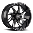 Off Road Monster Wheels M80 GBML Gloss Black | 24x12 -44mm | 8x165.1 | HD Truck Wheel