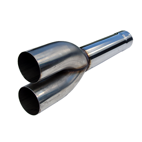MBRP 4-Inch Exhaust System Exhaust Armor Plus Universal Fit T409 Stainless Steel Muffler Bypass Universal Dual Muffler Bypass 4 Inch Inlet/Outlet Armor Plus Series