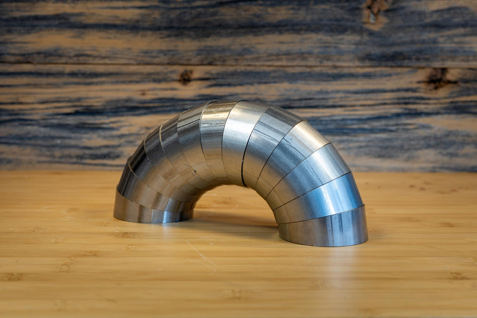 MBRP 3-Inch Exhaust Universal Fit T304 Stainless Steel Universal T304 Stainless Steel 3 Inch Diameter 180 Degree Pie Cut Kit