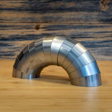 MBRP 3-Inch Exhaust Universal Fit T304 Stainless Steel Universal T304 Stainless Steel 3 Inch Diameter 180 Degree Pie Cut Kit