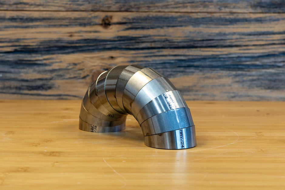 MBRP 2-Inch Exhaust Universal Fit T304 Stainless Steel Universal T304 Stainless Steel 2 Inch Diameter 180 Degree Pie Cut Kit