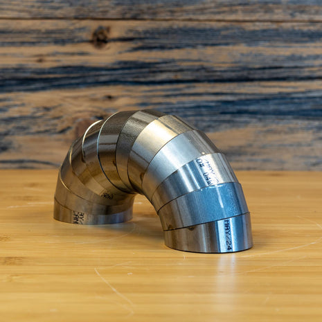 MBRP 2-Inch Exhaust Universal Fit T304 Stainless Steel Universal T304 Stainless Steel 2 Inch Diameter 180 Degree Pie Cut Kit