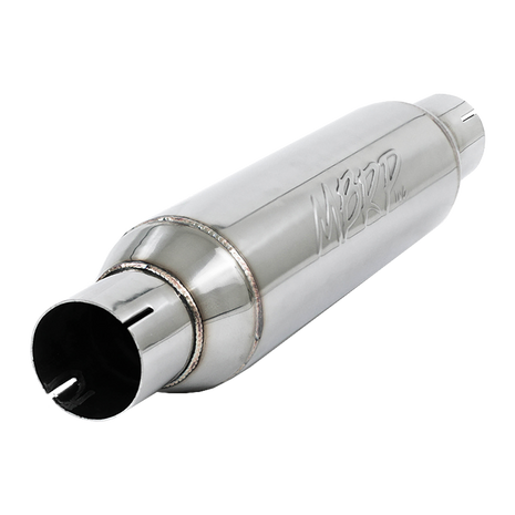 MBRP Resonator Armor Pro Universal Fit T304 Stainless Steel 2.5-Inch Exhaust Resonator 2.5 Inch Inlet/Outlet 16 Inch Body 20 Inch Overall T304 Stainless Steel