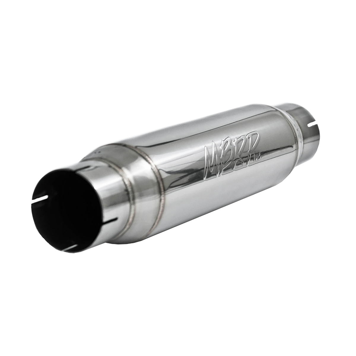 MBRP Resonator Armor Pro Universal Fit T304 Stainless Steel 3-Inch Exhaust Resonator 3 Inch Inlet/Outlet16 Inch Body 20 Inch Overall T304 Stainless Steel