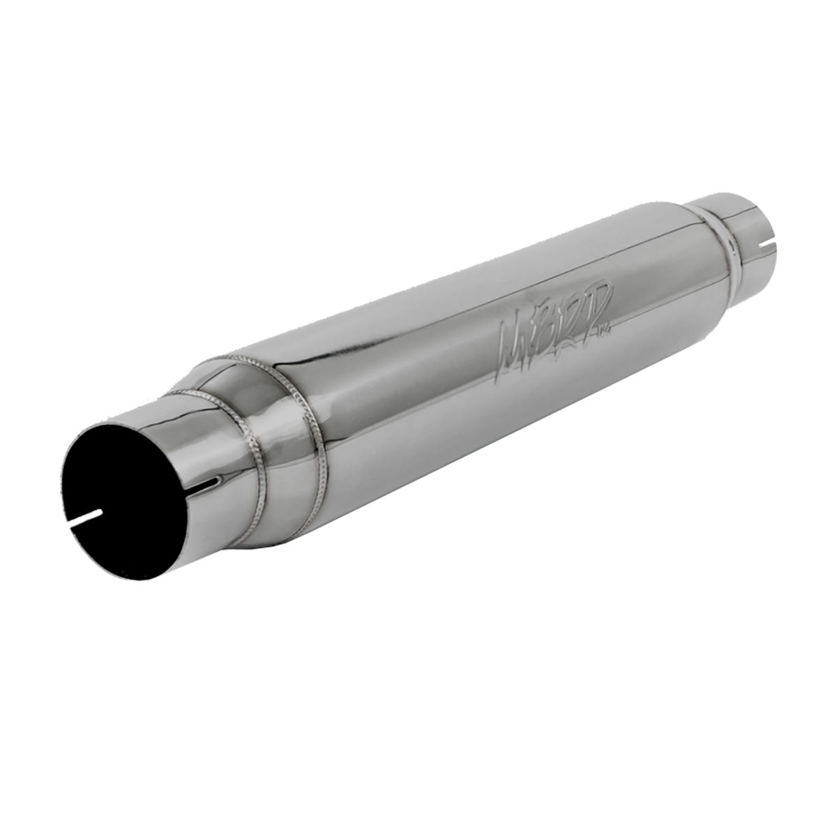 MBRP Resonator Armor Pro Universal Fit T304 Stainless Steel 3-Inch Exhaust Resonator 3 Inch Inlet/Outlet 22 Inch Body 26 Inch Overall T304 Stainless Steel