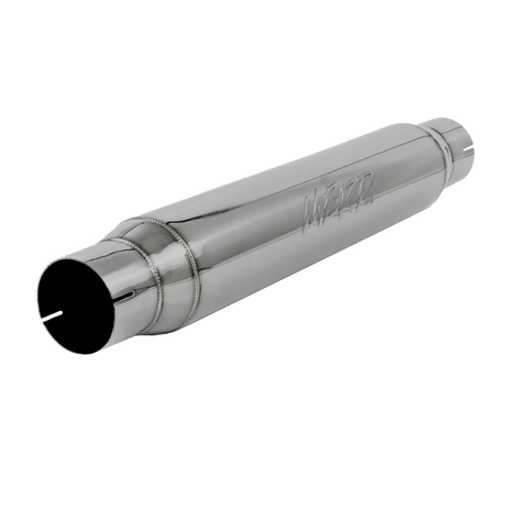 MBRP Resonator Armor Pro Universal Fit T304 Stainless Steel 3-Inch Exhaust Resonator 3 Inch Inlet/Outlet 22 Inch Body 26 Inch Overall T304 Stainless Steel