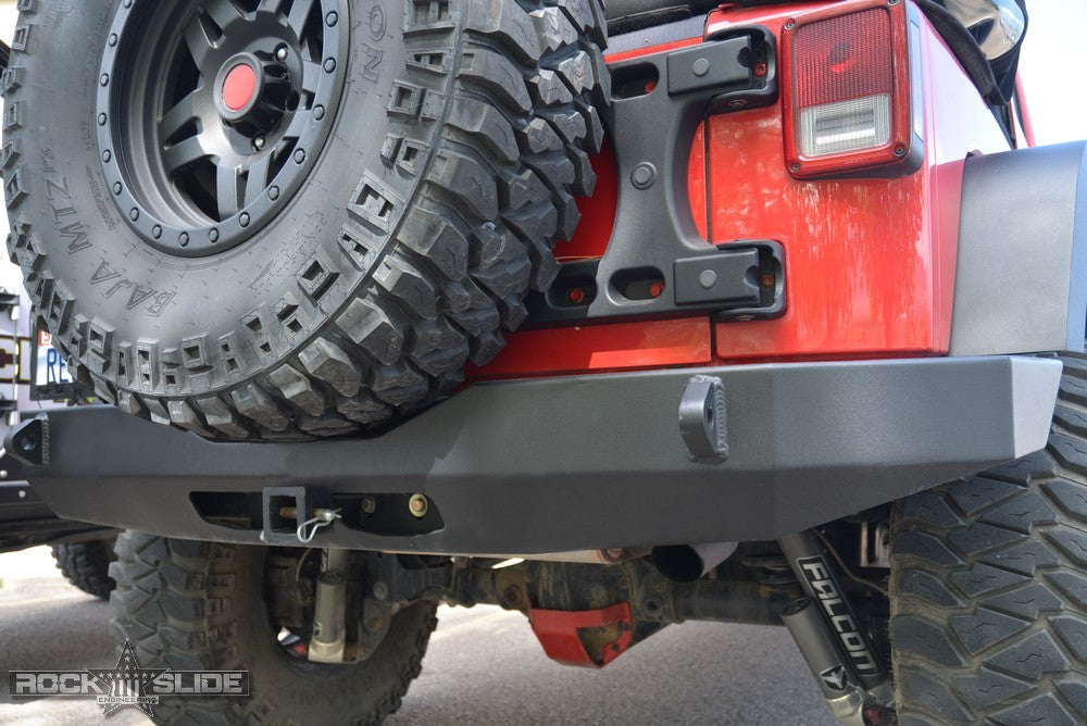 Rock Slide Engineering Rear Bumper Rigid Series 3/16-Inch Steel 2007-2018 Jeep Wrangler JK
