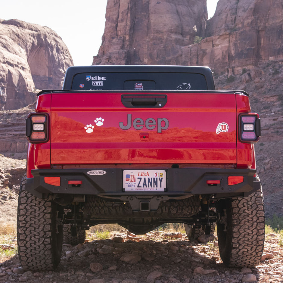 Rock Slide Engineering Rear Bumper Rigid Series 3/16-Inch Steel 2020-2026 Jeep Gladiator JT