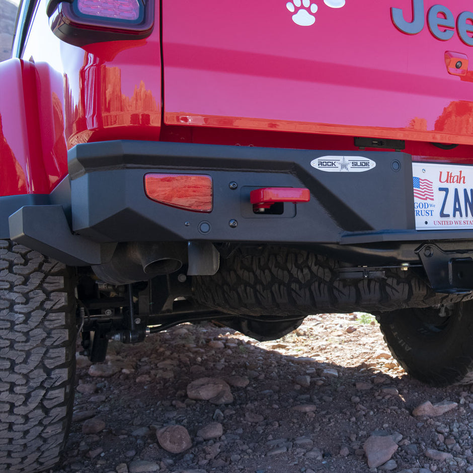 Rock Slide Engineering Rear Bumper Rigid Series 3/16-Inch Steel 2020-2026 Jeep Gladiator JT