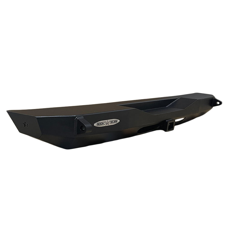 Rock Slide Engineering Stubby Rear Bumper Rigid Series 3/16-Inch Steel 2007-2018 Jeep Wrangler JK