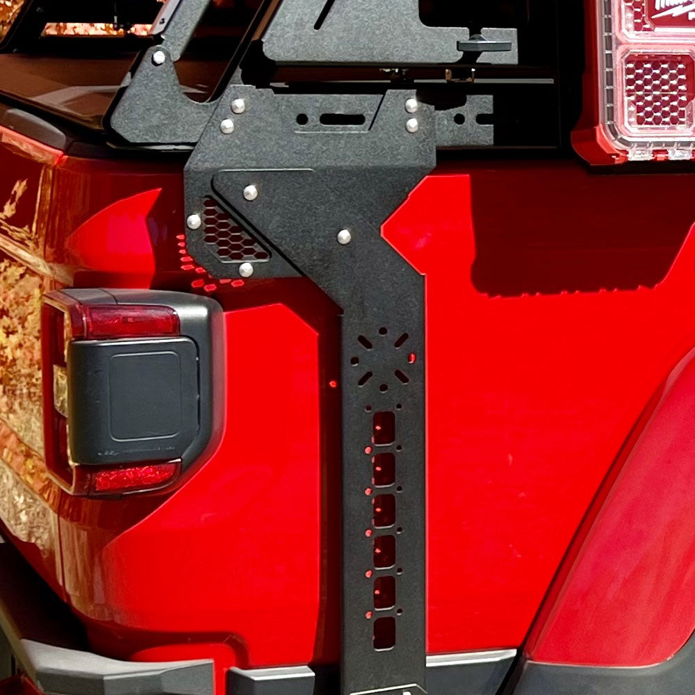 Rock Slide Engineering Overland Rack Rear Quarter Rails Steel 2020-2023 Jeep Gladiator JT
