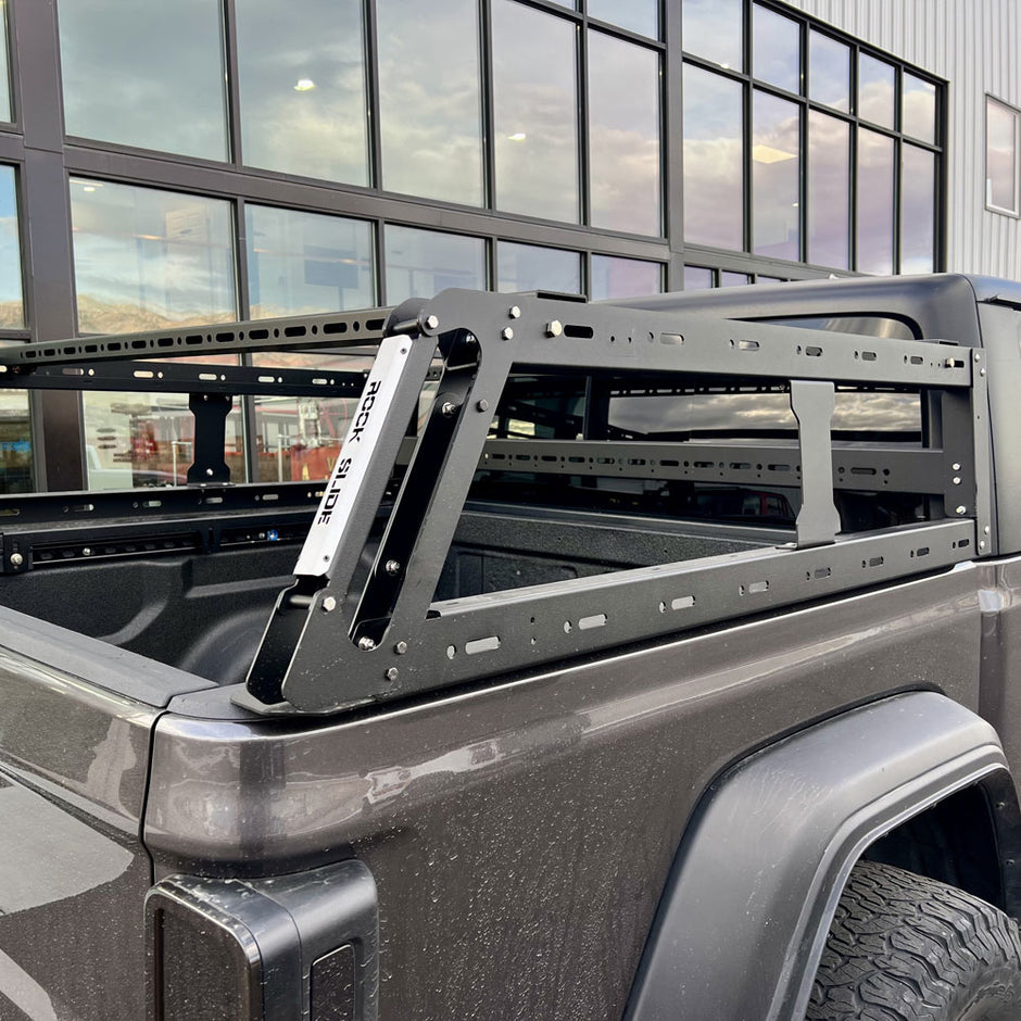 Rock Slide Engineering Truck Bed Rack Deluxe Steel 2020-2023 Jeep Gladiator JT / 2016-2022 Toyota Tacoma