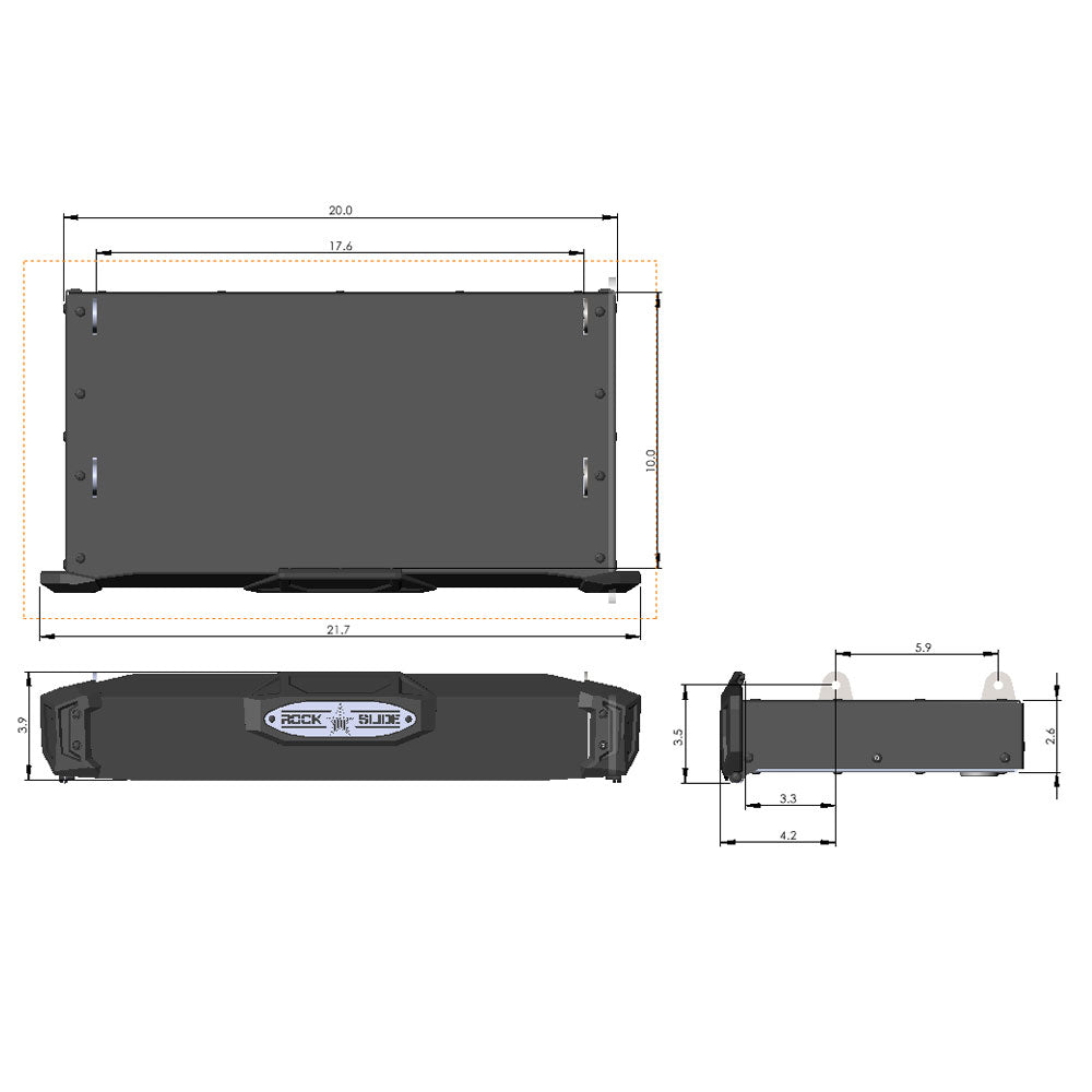 Rock Slide Engineering R-STEP 16-Inch Bed Step Universal Mount Steel