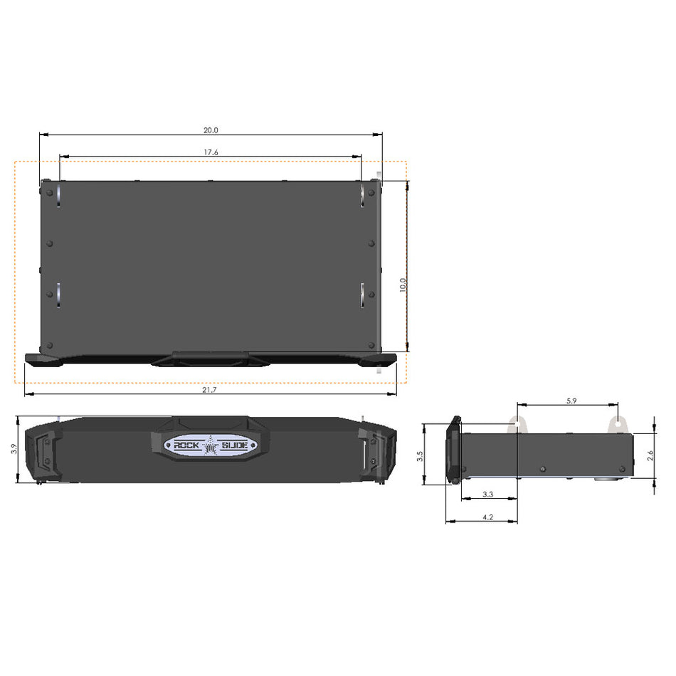 Rock Slide Engineering R-STEP 16-Inch Bed Step Universal Mount Steel