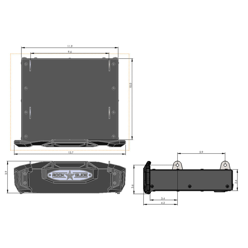 Rock Slide Engineering R-STEP 9-Inch Bed Step Driver Side Steel 2017-2022 Ford Super Duty