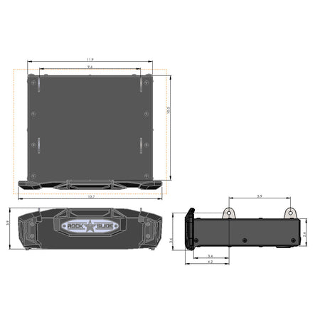 Rock Slide Engineering R-STEP 9-Inch Bed Step Driver Side Steel 2020-2023 Jeep Gladiator JT