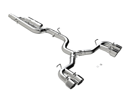 MBRP Cat-Back Exhaust Quad Armor Pro 2022-2025 Volkswagen Golf R T304 Stainless Steel Silver