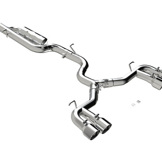 MBRP Cat-Back Exhaust Quad Armor Pro 2022-2025 Volkswagen Golf R T304 Stainless Steel Silver