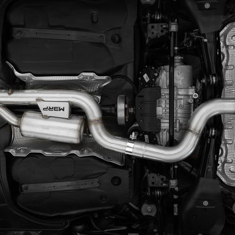 MBRP Cat-Back Exhaust Quad Armor Pro 2022-2025 Volkswagen Golf R T304 Stainless Steel Silver