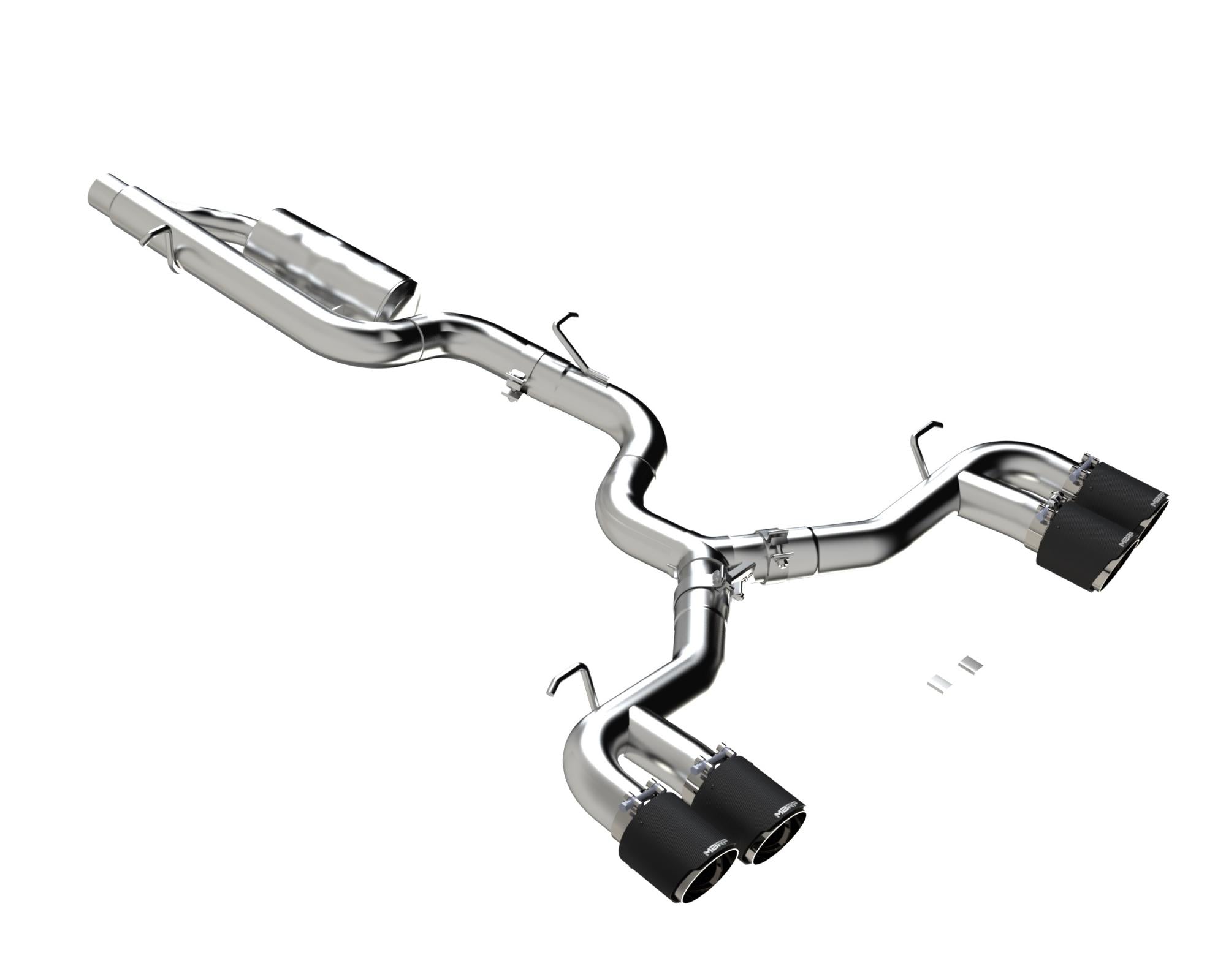 MBRP Cat-Back Exhaust Quad Armor Pro 2022-2025 Volkswagen Golf R T304 Stainless Steel 3-Inch