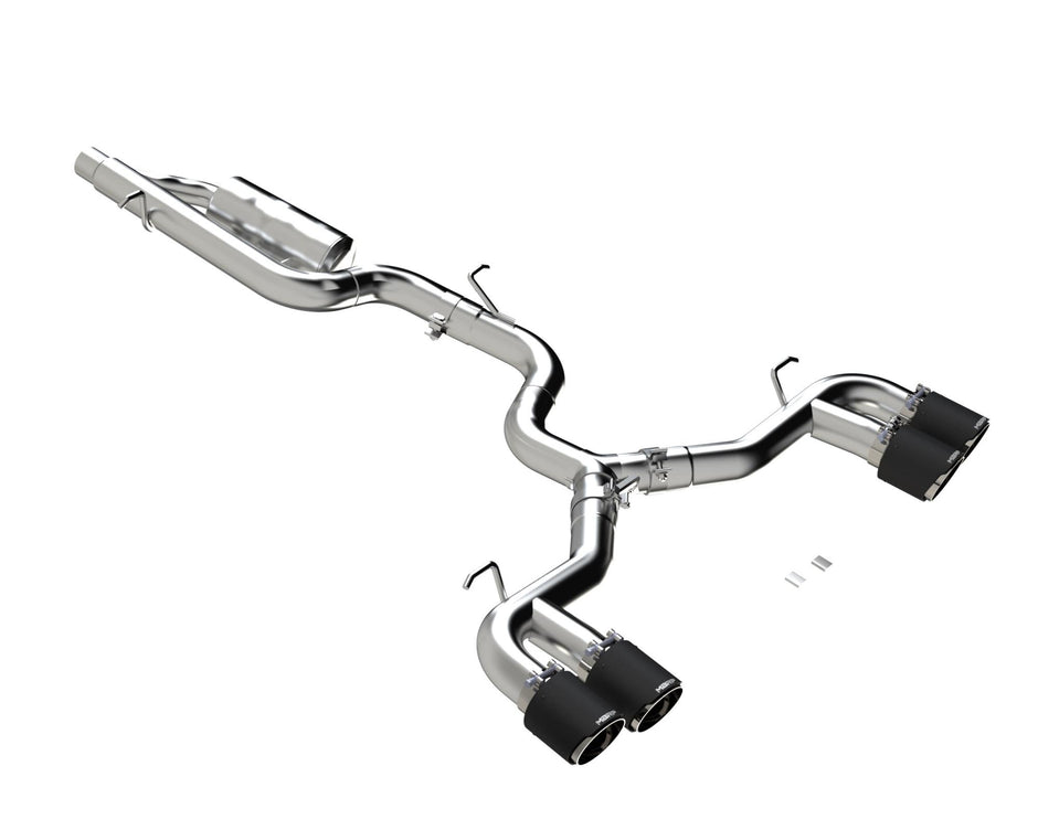 MBRP Cat-Back Exhaust Quad Armor Pro 2022-2025 Volkswagen Golf R T304 Stainless Steel 3-Inch