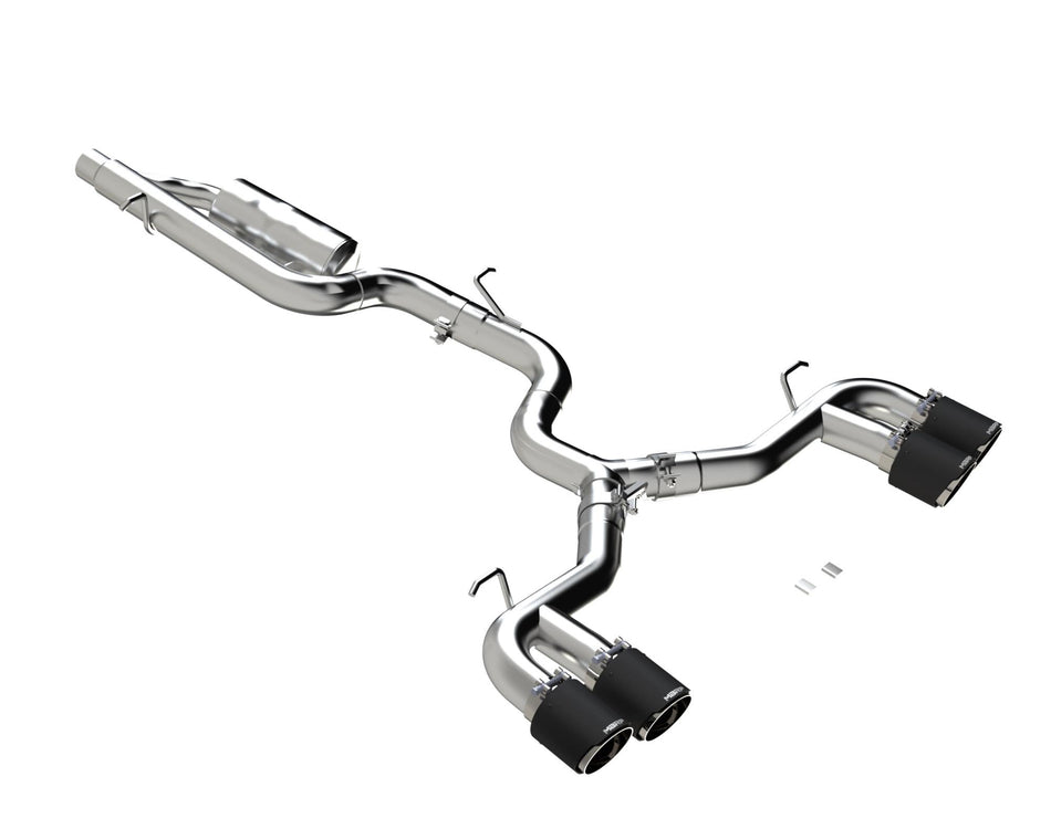 MBRP Cat-Back Exhaust Quad Armor Pro 2022-2025 Volkswagen Golf R T304 Stainless Steel 3-Inch