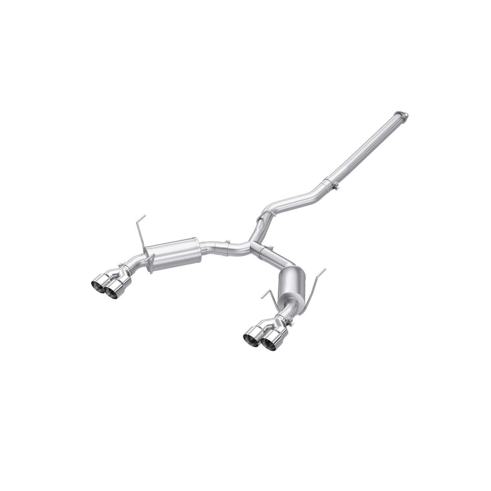 MBRP 3-Inch Cat-Back Exhaust Quad Armor Pro 2.4L 2022-2025 Subaru WRX T304 Stainless Steel 4-Inch 22-Up Subaru WRX 2.4L T304 Stainless Steel 3 Inch Cat-Back Dual Split Rear Quad Tips Street Profile