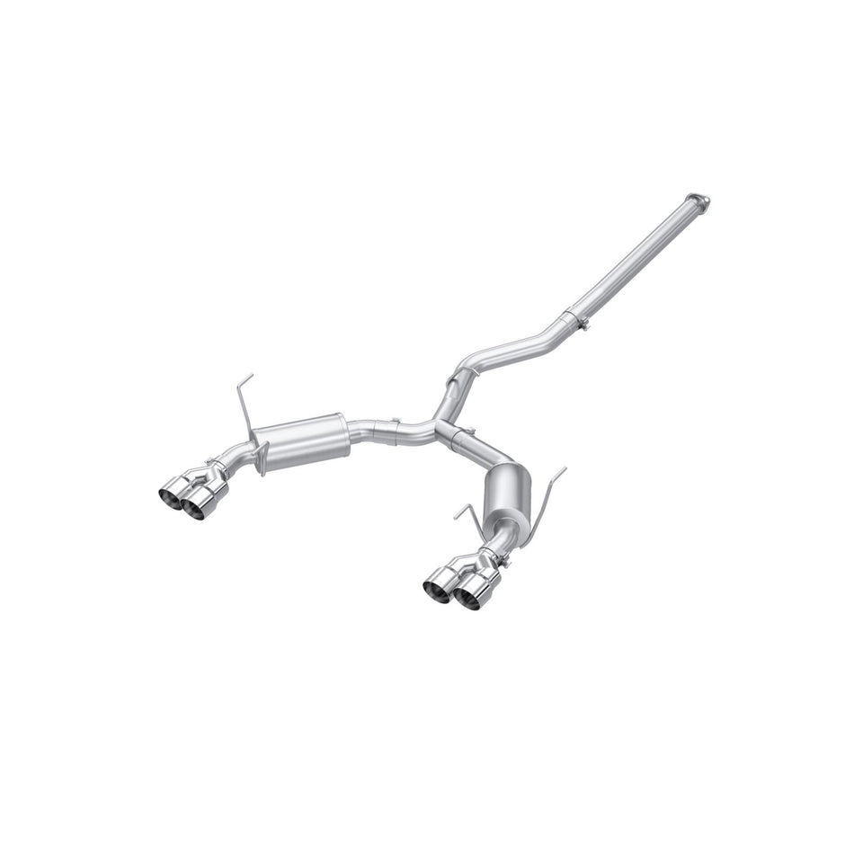 MBRP 3-Inch Cat-Back Exhaust Quad Armor Pro 2.4L 2022-2025 Subaru WRX T304 Stainless Steel 4-Inch 22-Up Subaru WRX 2.4L T304 Stainless Steel 3 Inch Cat-Back Dual Split Rear Quad Tips Street Profile