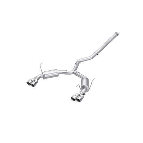 MBRP 3-Inch Cat-Back Exhaust Quad Armor Pro 2.4L 2022-2025 Subaru WRX T304 Stainless Steel 4-Inch 22-Up Subaru WRX 2.4L T304 Stainless Steel 3 Inch Cat-Back Dual Split Rear Quad Tips Street Profile
