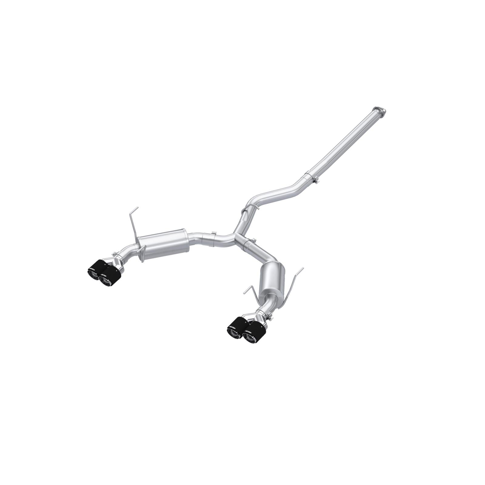 MBRP 3-Inch Cat-Back Exhaust Quad Armor Pro 2.4L 2022-2025 Subaru WRX T304 Stainless Steel 4-Inch 22-Up Subaru WRX 2.4L T304 Stainless Steel 3 Inch Cat-Back Dual Split Rear Quad Carbon Fiber Tips Street Profile