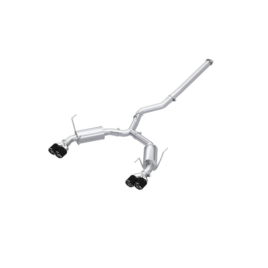 MBRP 3-Inch Cat-Back Exhaust Quad Armor Pro 2.4L 2022-2025 Subaru WRX T304 Stainless Steel 4-Inch 22-Up Subaru WRX 2.4L T304 Stainless Steel 3 Inch Cat-Back Dual Split Rear Quad Carbon Fiber Tips Street Profile